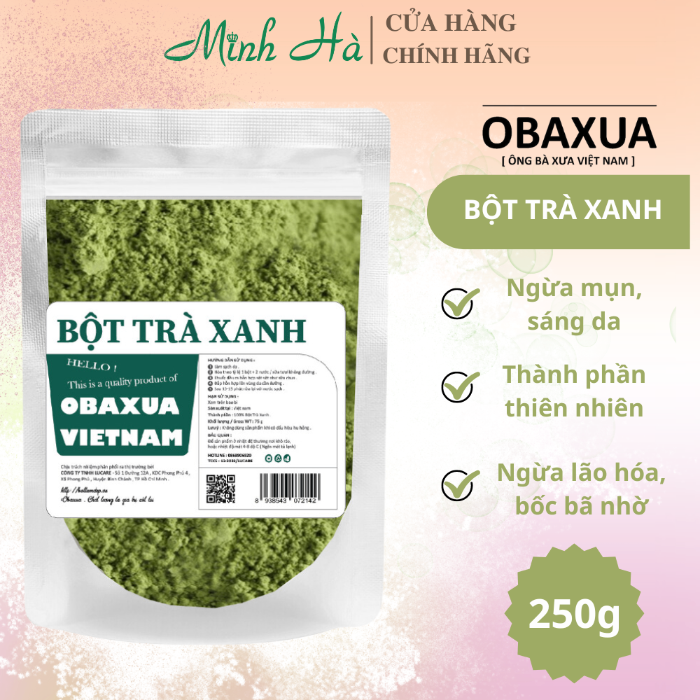 Bột đắp mặt nạ thiên nhiên Obaxua 75/250/500g các loại