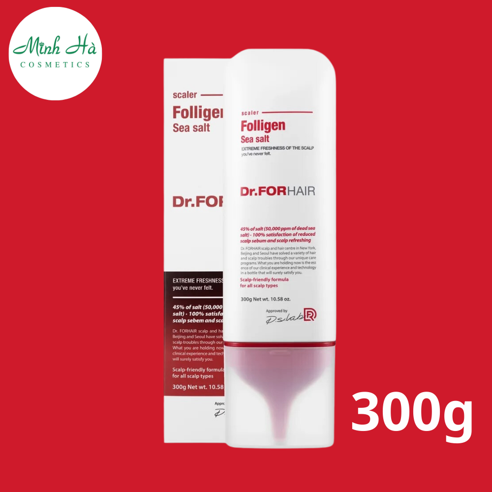 Muối tẩy tế bào chết da đầu Dr.ForHair 300g giảm gàu và làm sạch da đầu