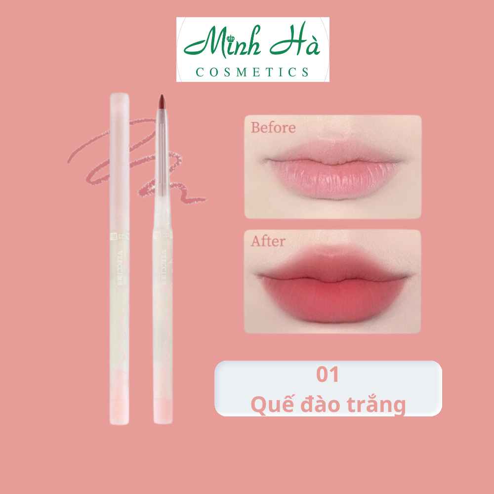 Chì kẻ viền môi kháng nước lâu trôi Veecci 0.23g che viền thâm không gây khô hay bong tróc môi