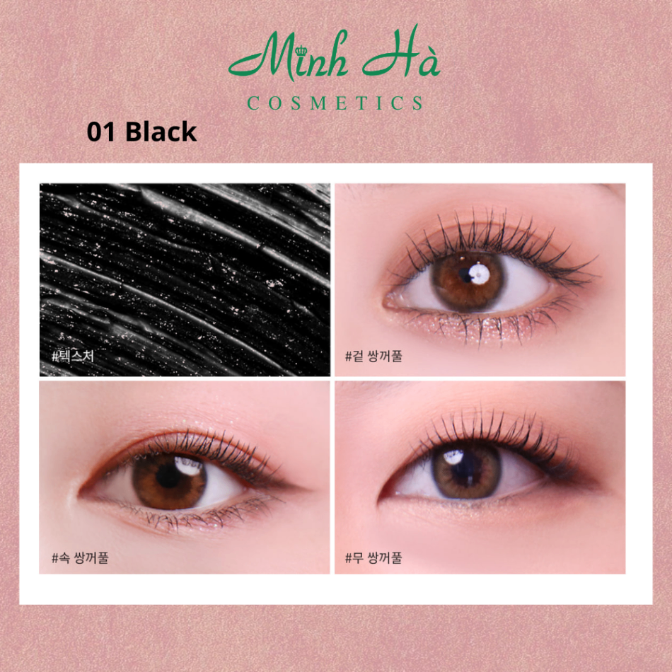 Mascara dài và cong mi Mude Inspire Longlash Curling 10ml với đầu cọ cong chống dầu và độ ẩm tốt, cho hàng mi dài đẹp