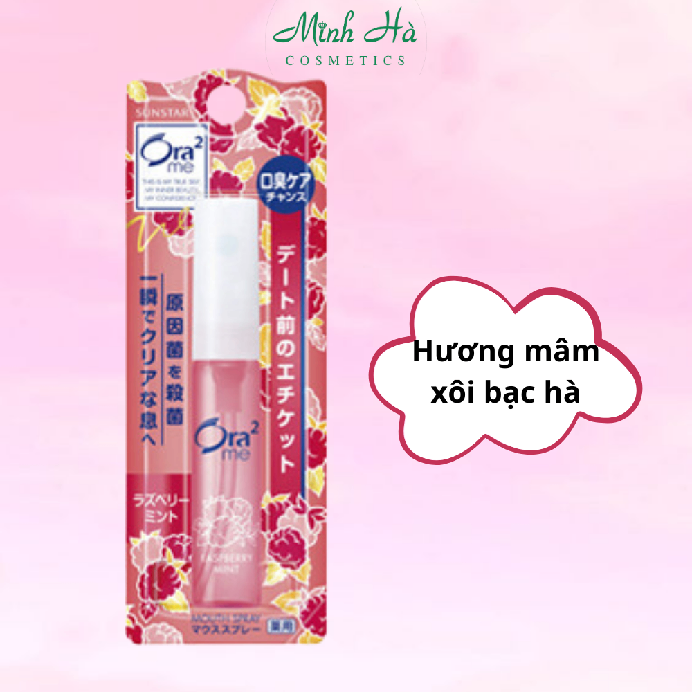 Xịt thơm miệng Sunstar Ora2 Breath Fine 6ml ngăn ngừa mảng bám
