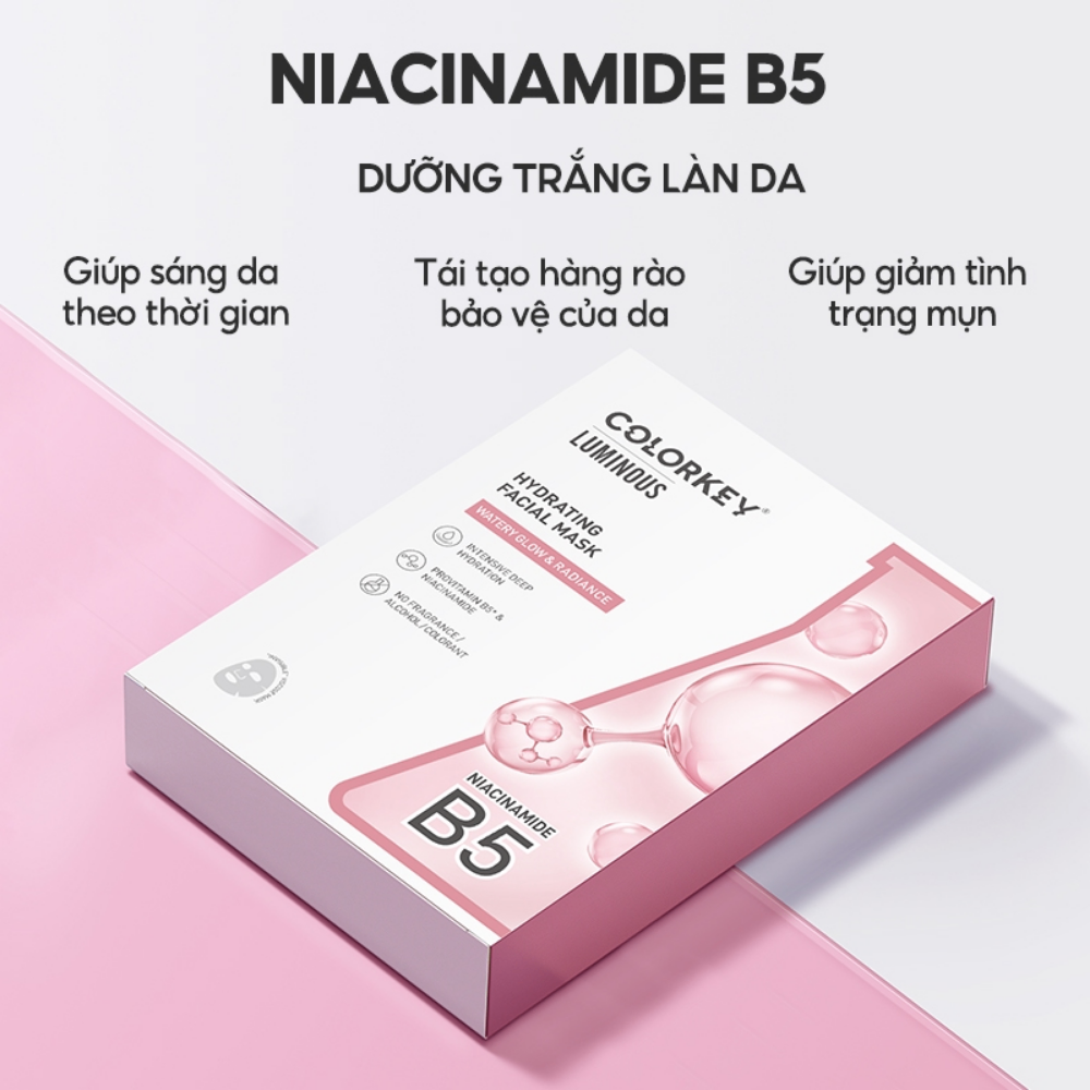 Mặt Nạ Colorkey Luminous Replenishing Facial Mask 25ml các loại dưỡng ẩm và làm dịu da
