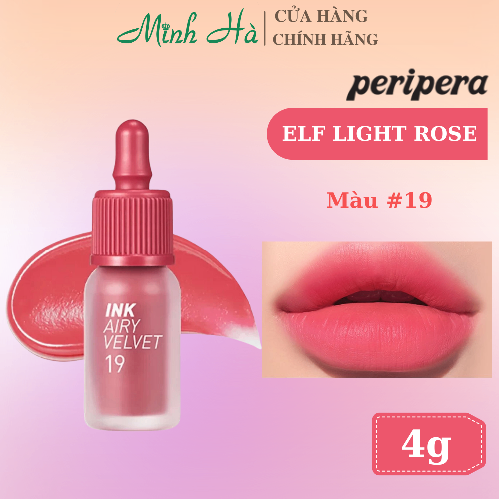 Son kem lì Ink Velvet Peripera 4g lên môi mượt bền màu