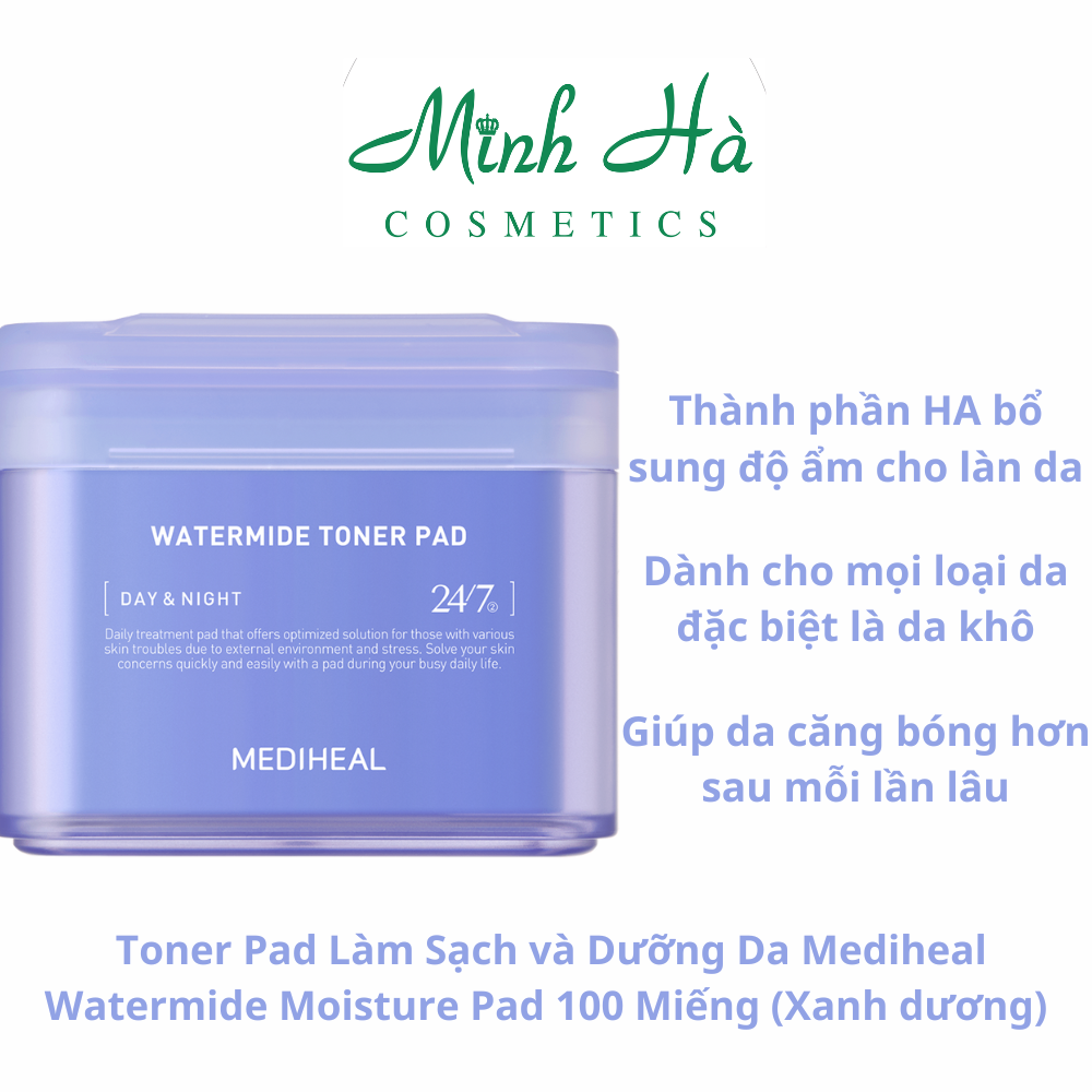 Toner pad Mediheal làm sạch và dưỡng da (100 miếng) dưỡng ẩm làm dịu da