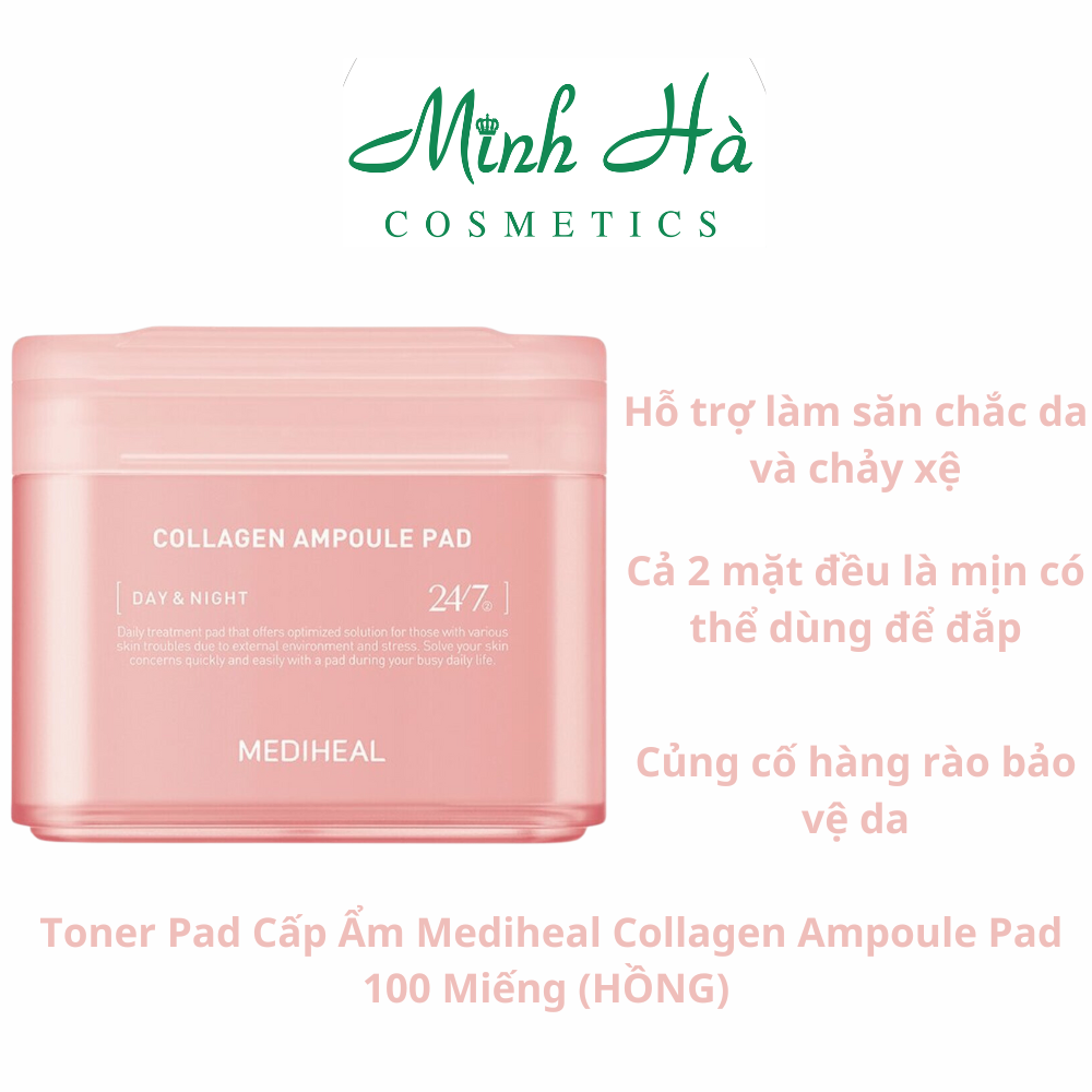 Toner pad Mediheal làm sạch và dưỡng da (100 miếng) dưỡng ẩm làm dịu da
