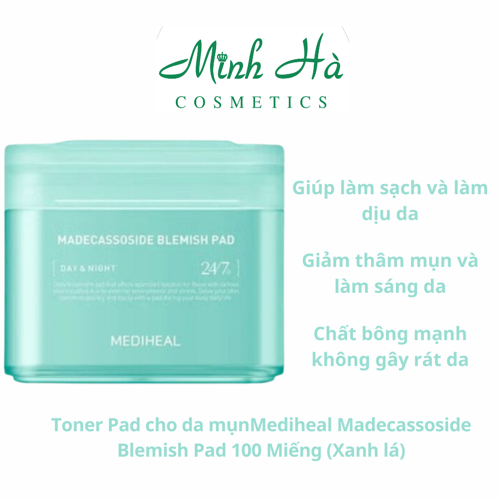 Toner pad Mediheal làm sạch và dưỡng da (100 miếng) dưỡng ẩm làm dịu da