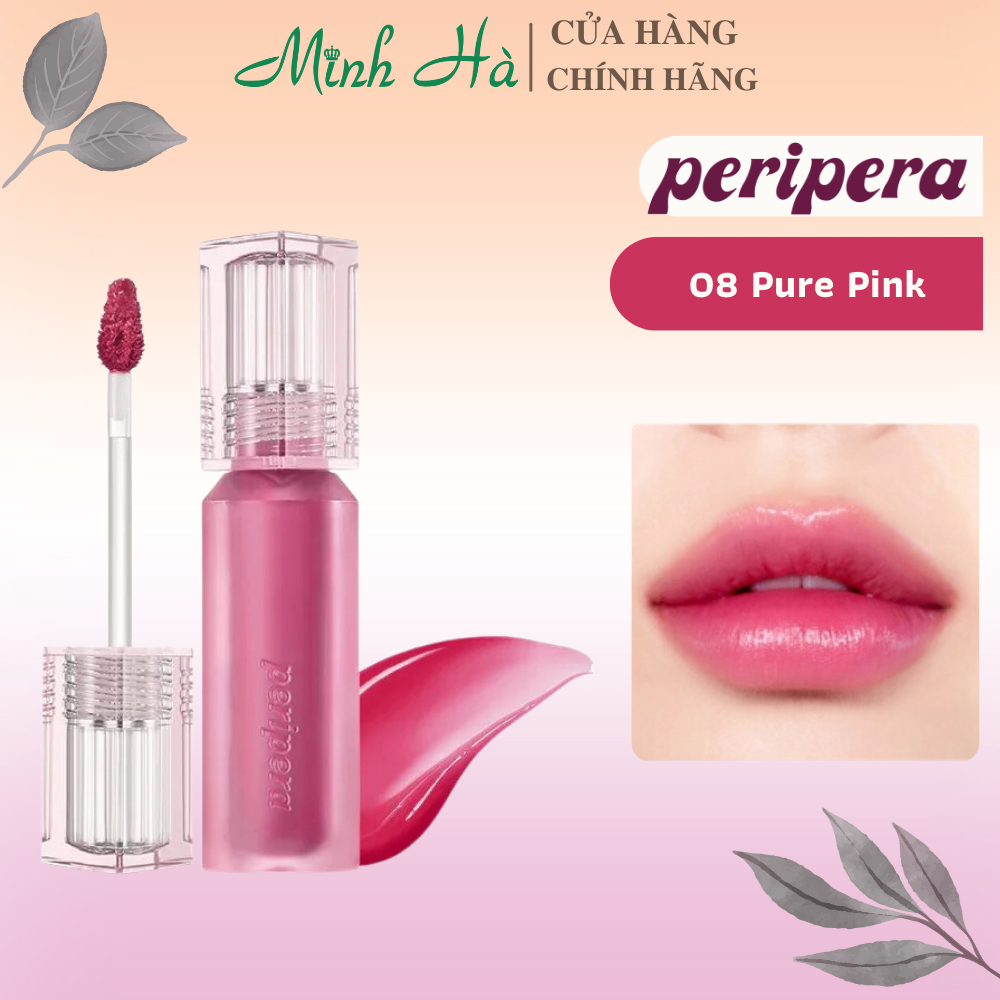 Son tint bóng Peripera Water Bare Tint 3.7g cho đôi môi căng mọng