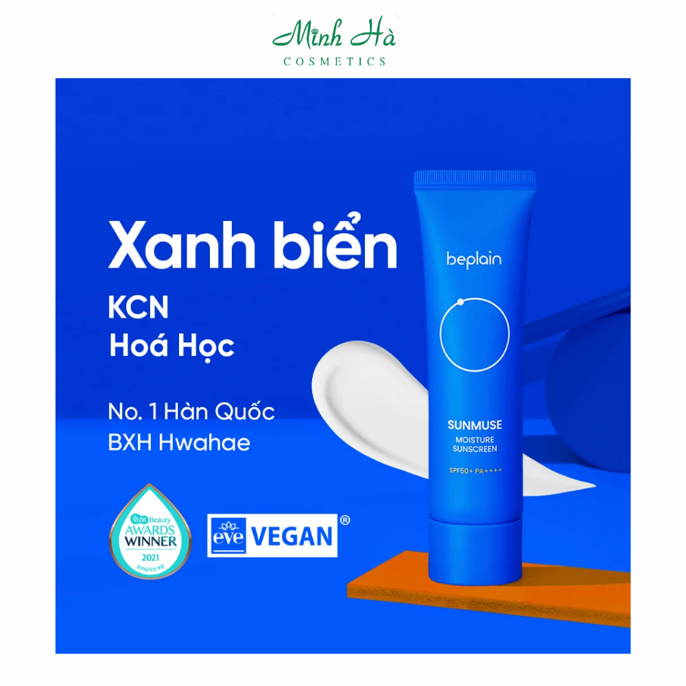 Kem chống nắng Beplain 50ml thuần chay cho các loại da khác nhau