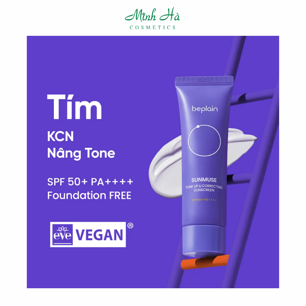 Kem chống nắng Beplain 50ml thuần chay cho các loại da khác nhau