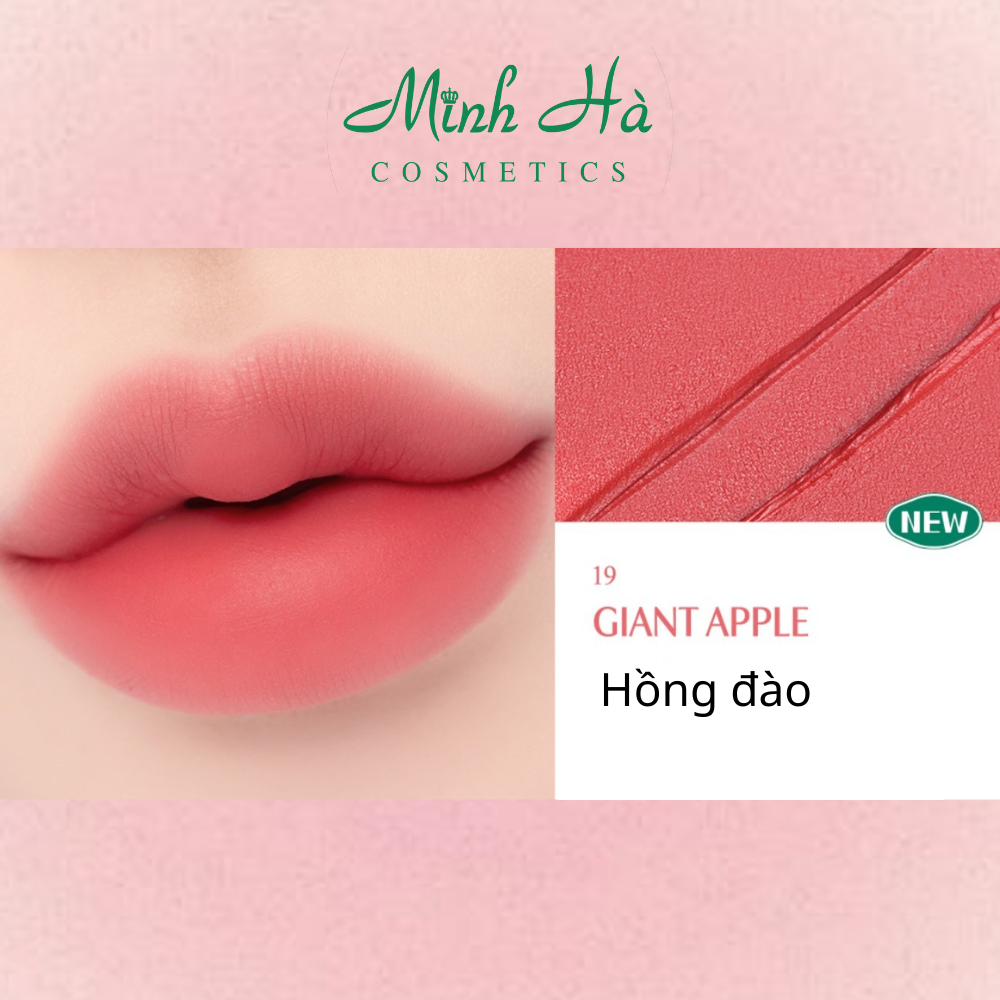 Son kem lì Clio Chiffon Blur Tint 3.1g lên màu chuẩn lâu trôi