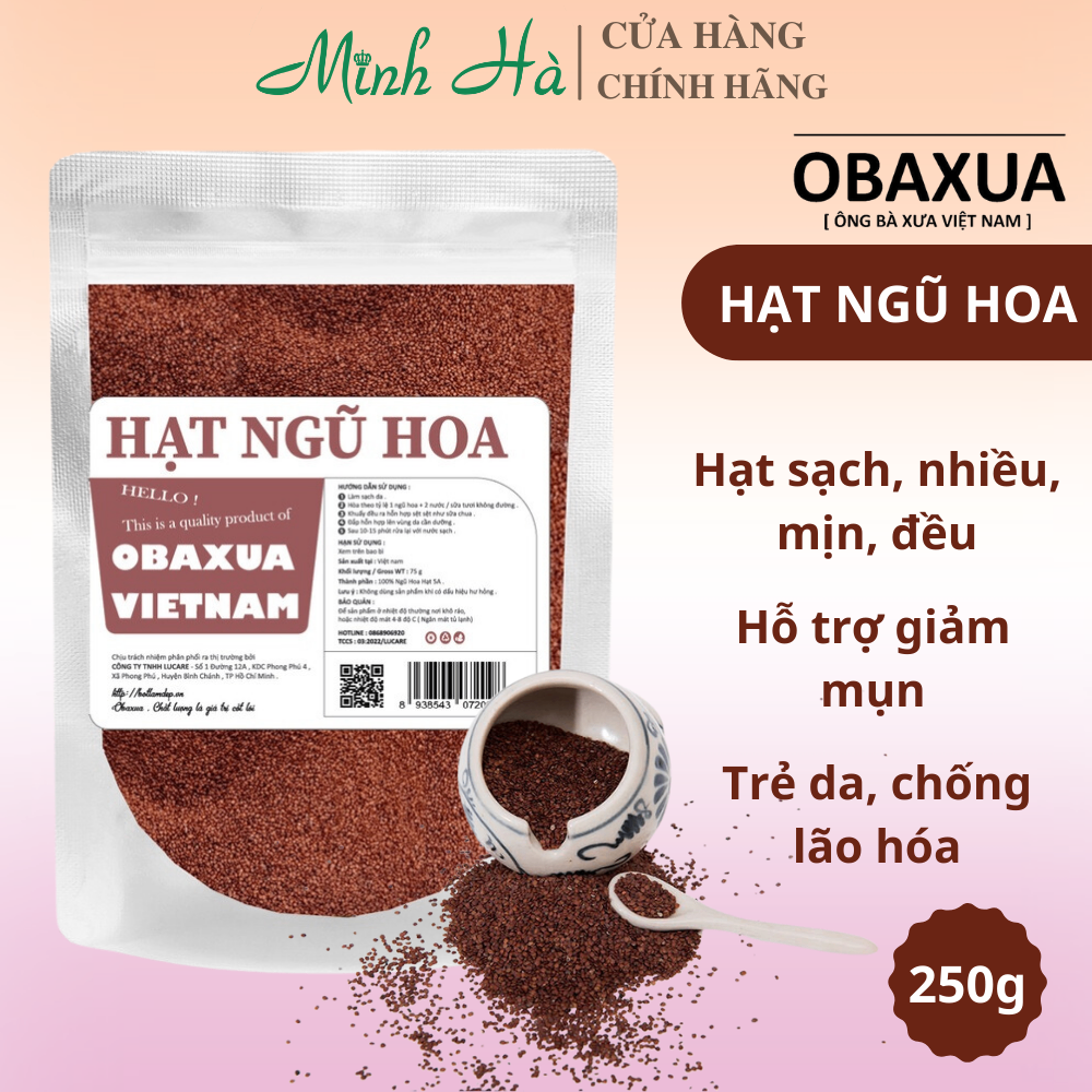 Bột đắp mặt nạ thiên nhiên Obaxua 75/250/500g các loại
