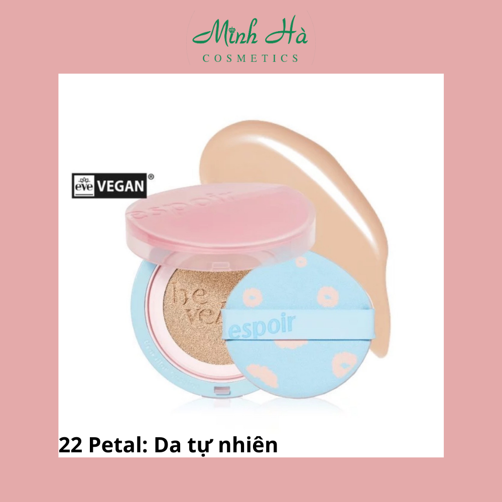 Phấn nước Espoir Pro Tailor Be Velvet Cover Cushion Sakura + Cherry Blossom Edition 13gr mỏng nhẹ, mềm mịn