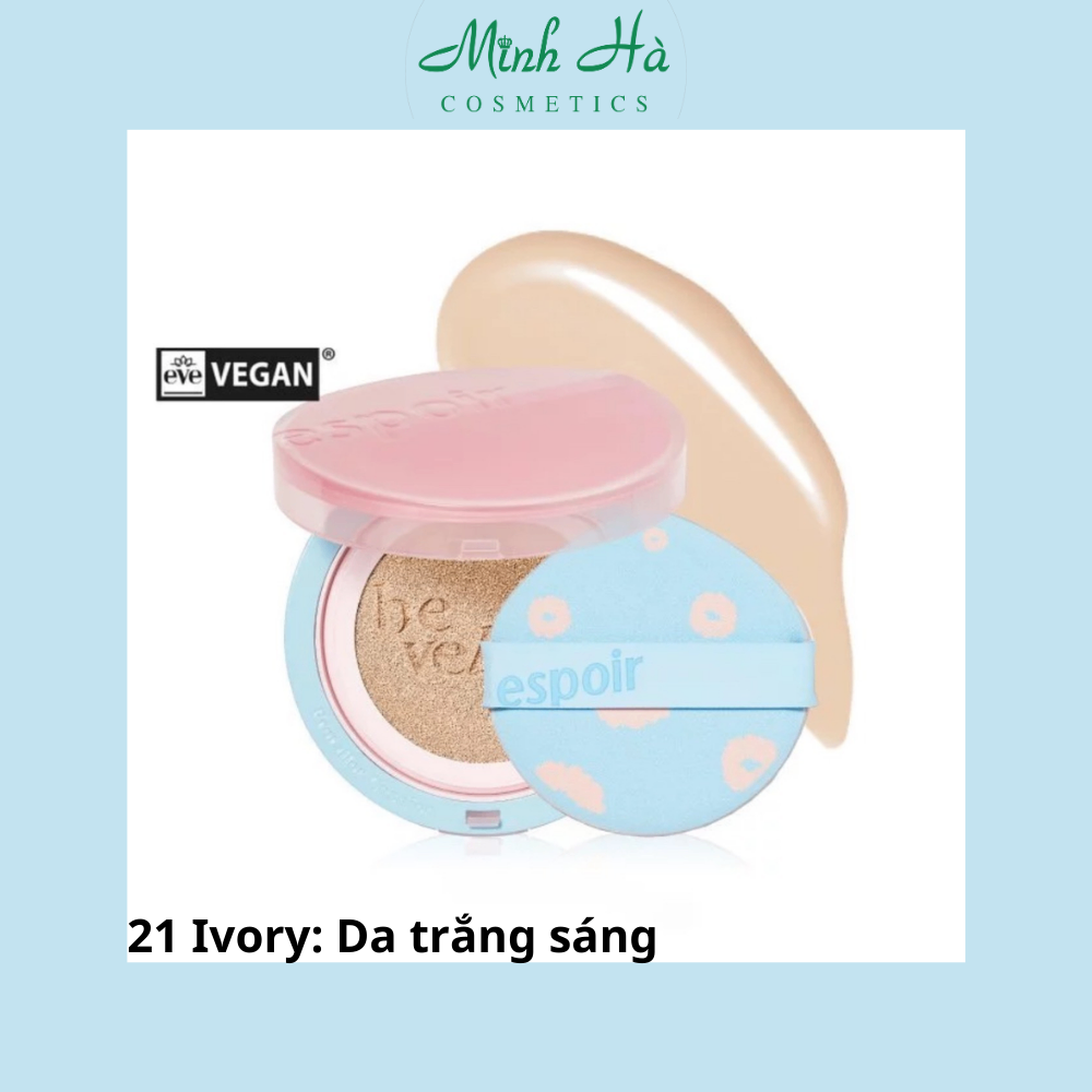 Phấn nước Espoir Pro Tailor Be Velvet Cover Cushion Sakura + Cherry Blossom Edition 13gr mỏng nhẹ, mềm mịn