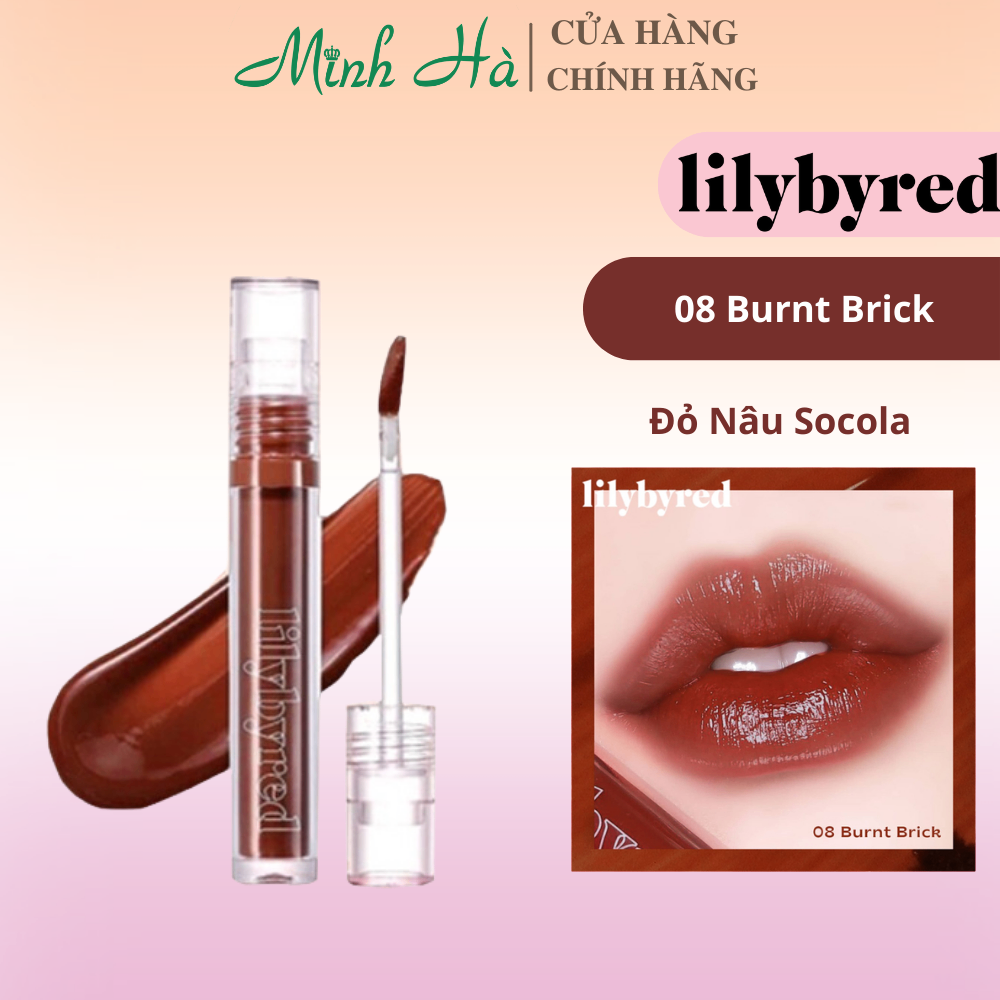 Son tint bóng Lilybyred Glassy Layer Fixing Tint 3.8g tint nước, lỏng nhẹ không nặng môi