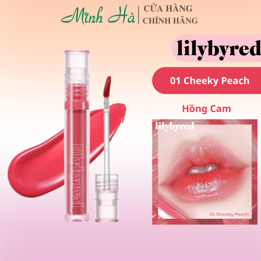 Son tint bóng Lilybyred Glassy Layer Fixing Tint 3.8g tint nước, lỏng nhẹ không nặng môi