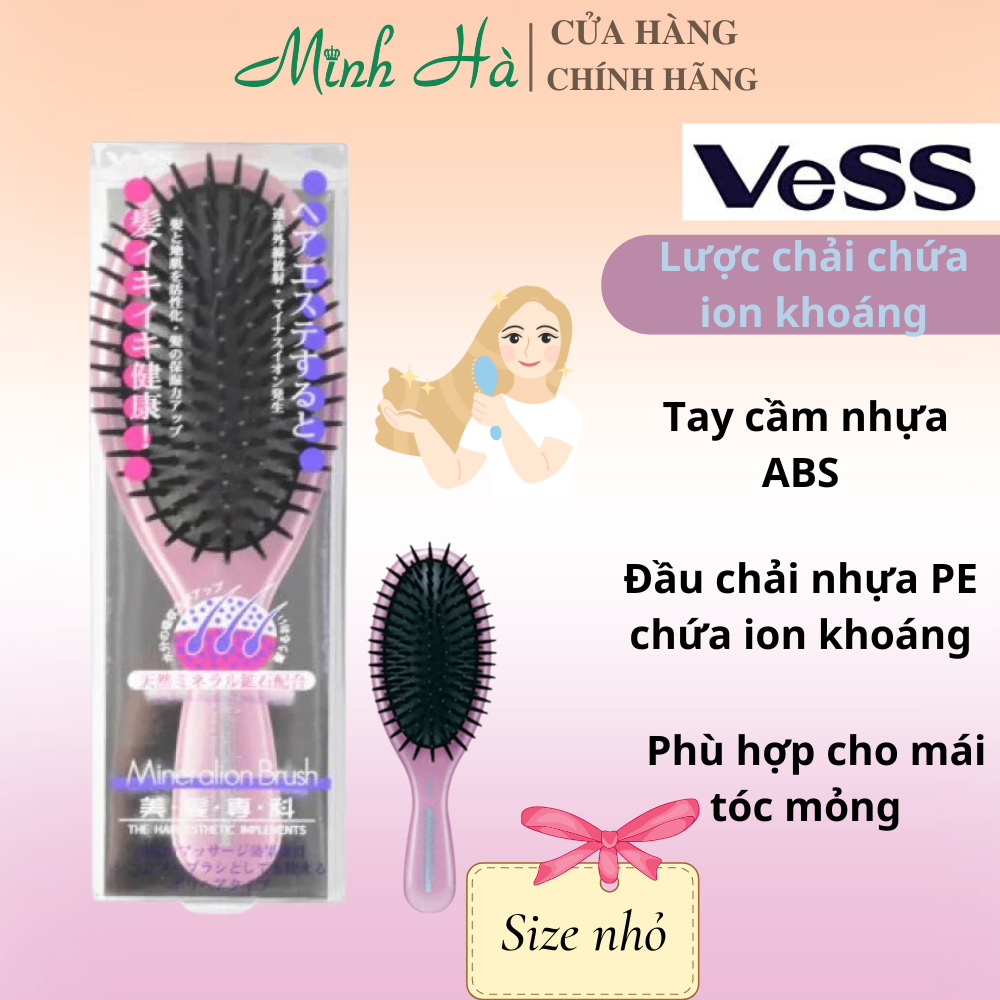 Lược chải tóc và chăm sóc tóc các dòng nội địa Nhật Vess các loại dễ dàng gội và massage đầu