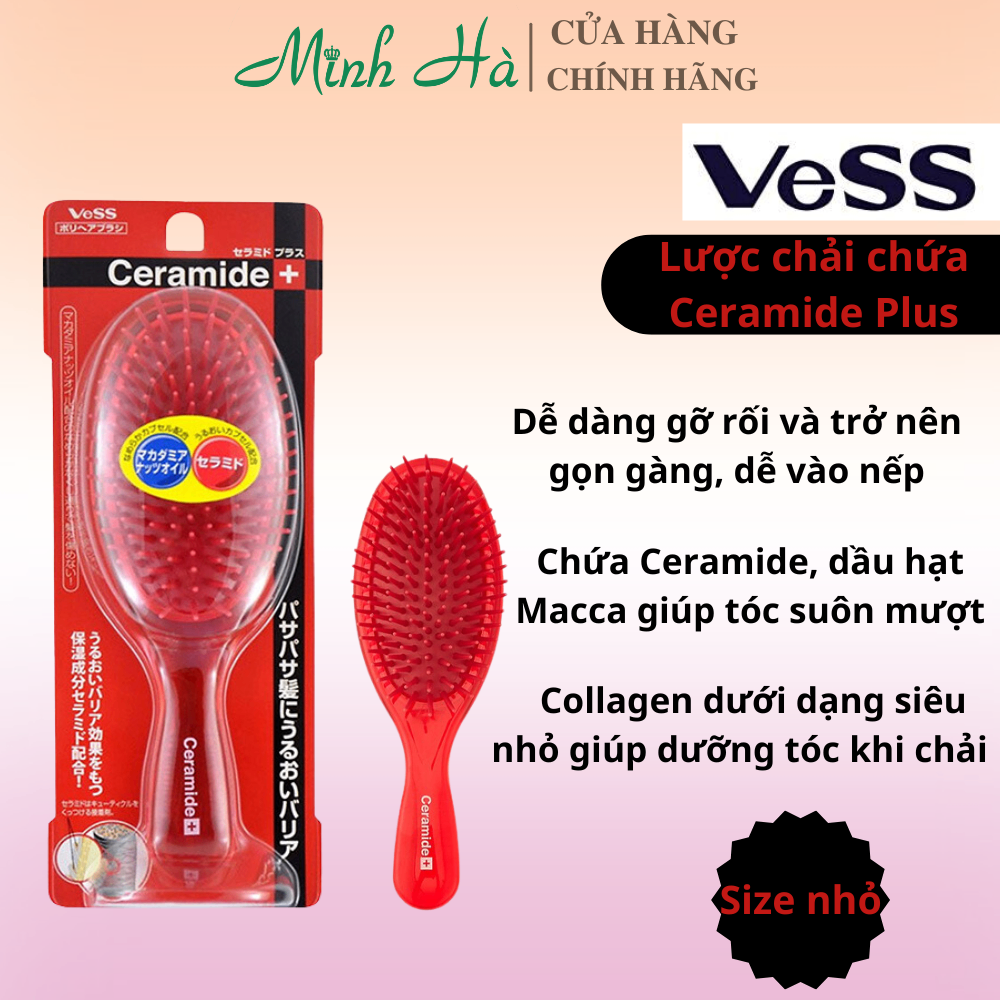 Lược chải tóc và chăm sóc tóc các dòng nội địa Nhật Vess các loại dễ dàng gội và massage đầu