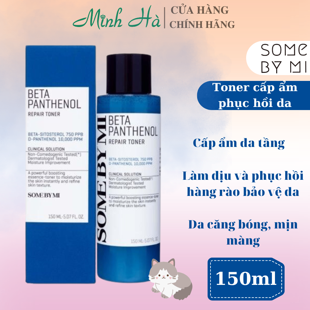 Nước hoa hồng Some By Mi Beta Panthenol Repair Toner 150ml dưỡng ẩm và phục hồi