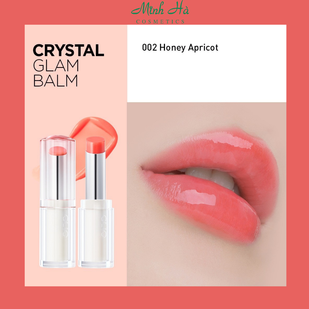Son dưỡng thỏi Clio Crystal Glam Balm 3.2g dưỡng ẩm làm mềm môi