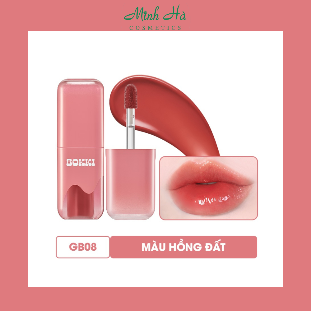 Son tint bóng Black Rouge Glow Bokki Tint 4.85g mỏng nhẹ căng bóng môi