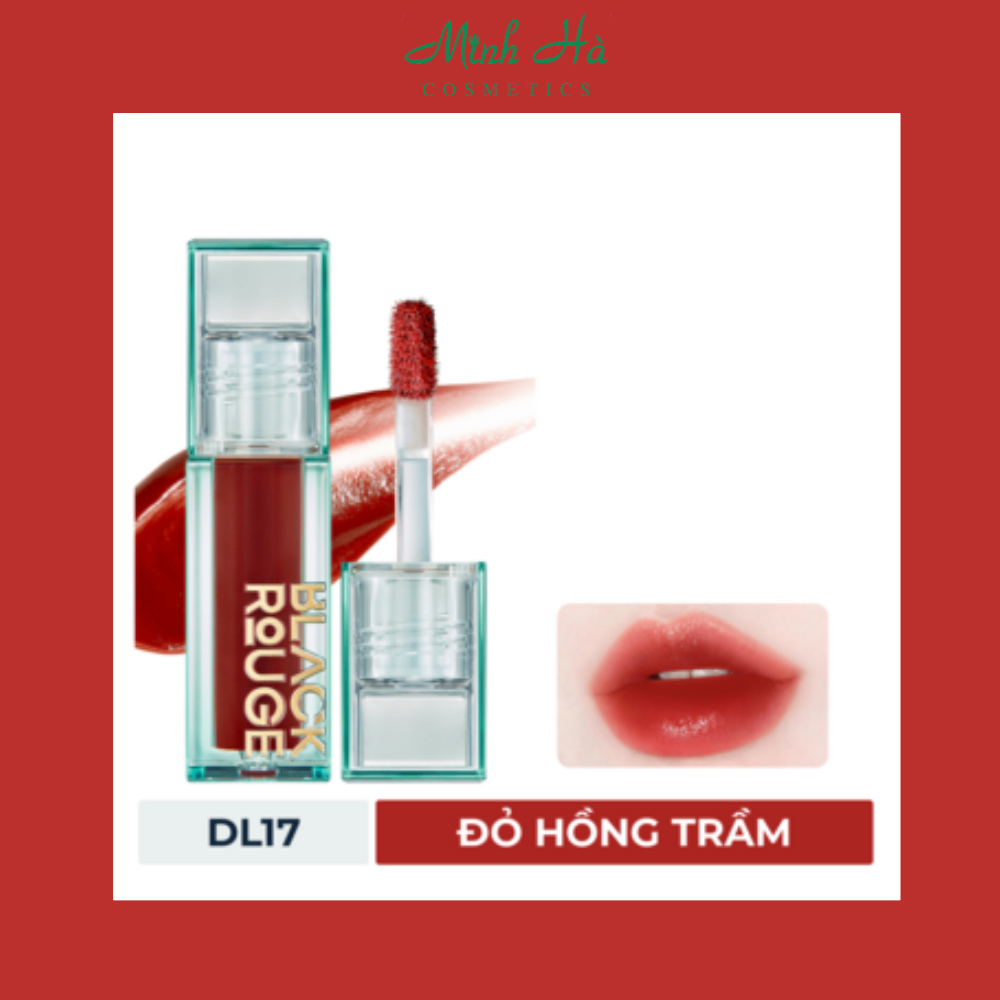 Son kem lì Black Rouge Double Layer Over Velvet 4g lớp finish lỳ căng bóng và ấm mượt