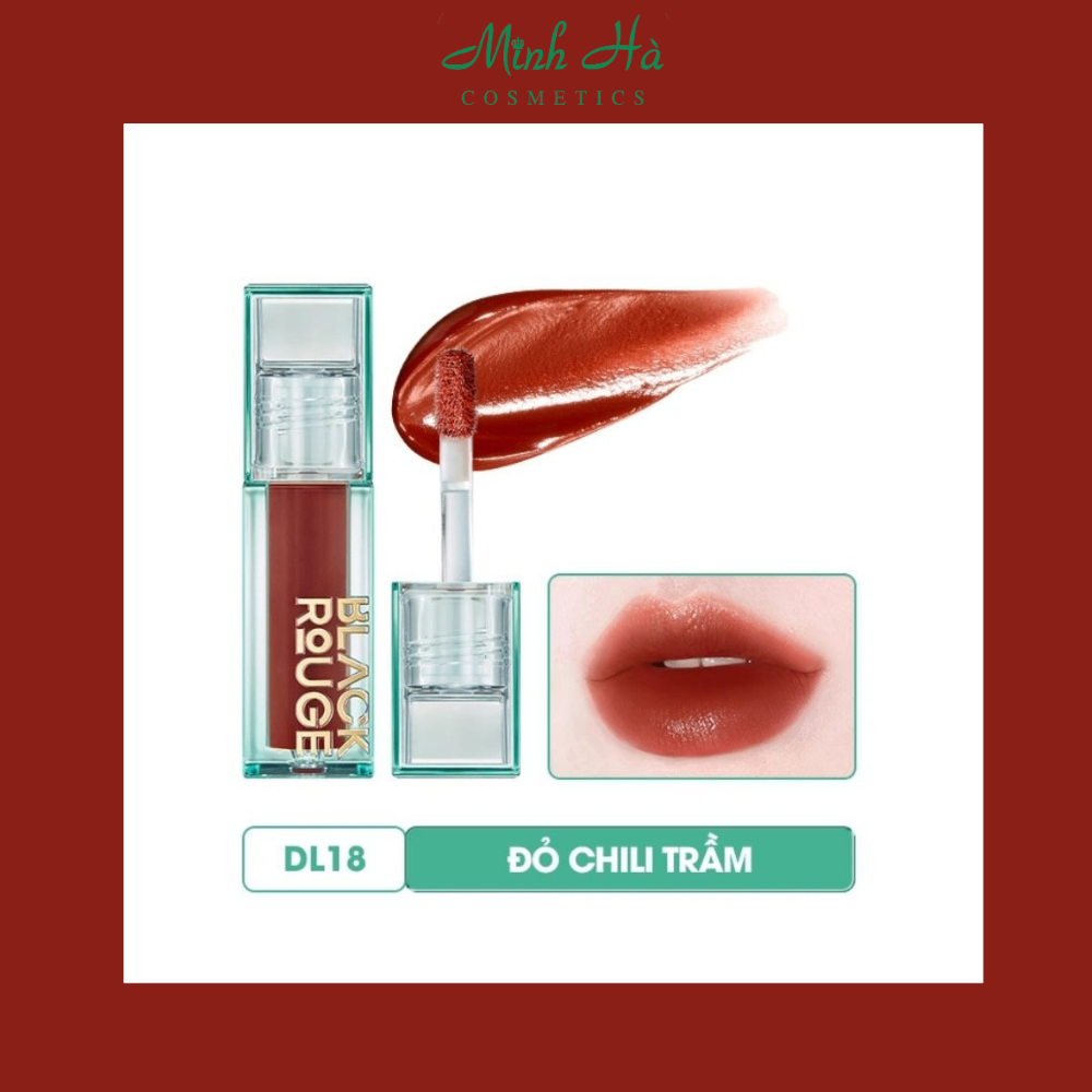 Son kem lì Black Rouge Double Layer Over Velvet 4g lớp finish lỳ căng bóng và ấm mượt