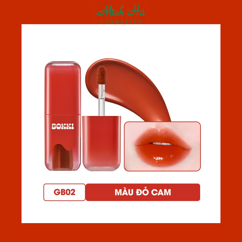 Son tint bóng Black Rouge Glow Bokki Tint 4.85g mỏng nhẹ căng bóng môi