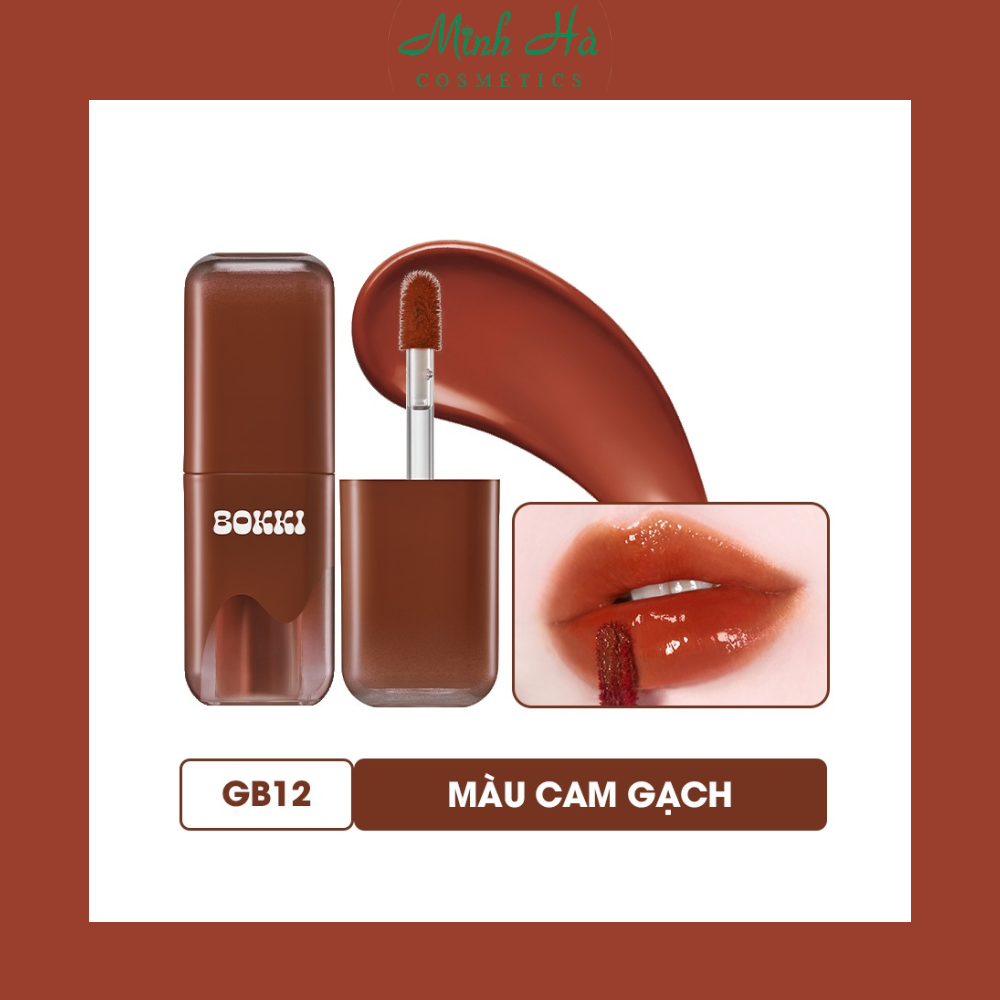 Son tint bóng Black Rouge Glow Bokki Tint 4.85g mỏng nhẹ căng bóng môi