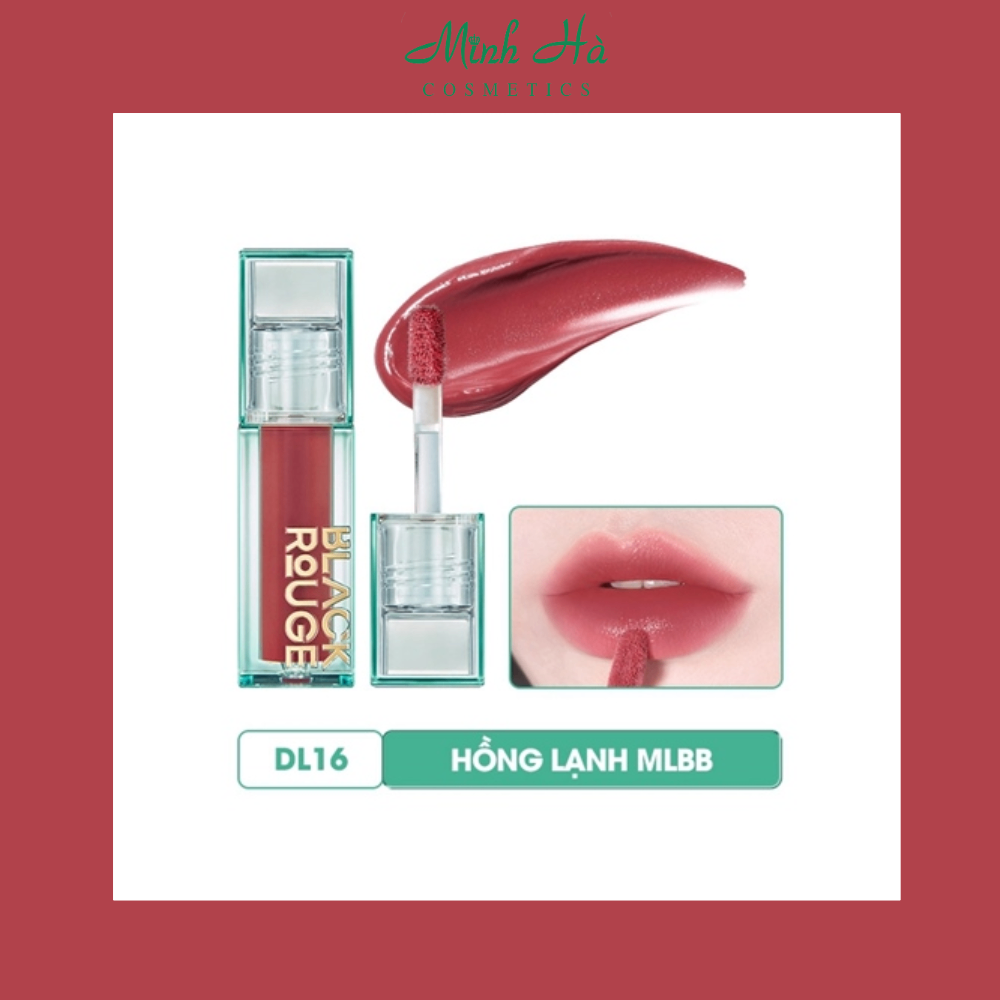 Son kem lì Black Rouge Double Layer Over Velvet 4g lớp finish lỳ căng bóng và ấm mượt