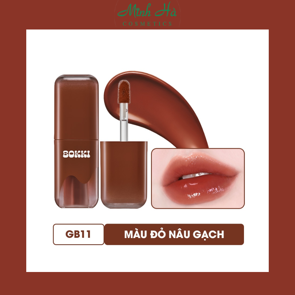 Son tint bóng Black Rouge Glow Bokki Tint 4.85g mỏng nhẹ căng bóng môi