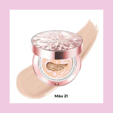 Phấn nền lạnh AGE 20's Essence Cover Pact Diamond 12.5g chất phấn mịn dễ tán