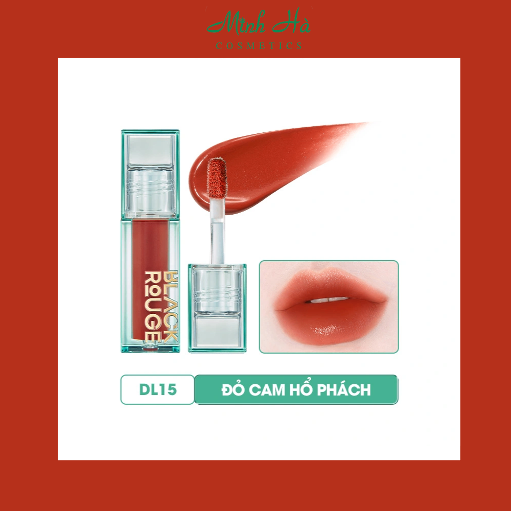 Son kem lì Black Rouge Double Layer Over Velvet 4g lớp finish lỳ căng bóng và ấm mượt