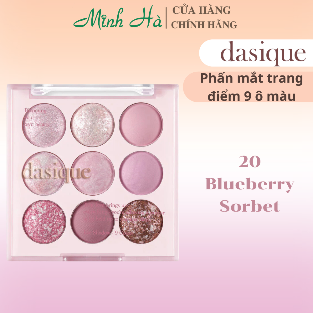 Bảng phấn mắt trang điểm Dasique Shadow Palette kết cấu mềm mịn dễ tán bám màu