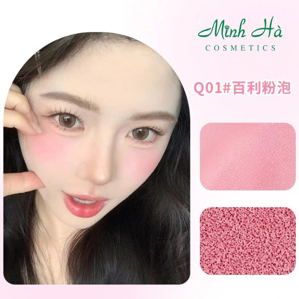 Phấn má hồng dạng kem XiXi Summer Oxygen Pure Cushion Blush 1.6g kết cấu mỏng nhẹ lên màu chuẩn