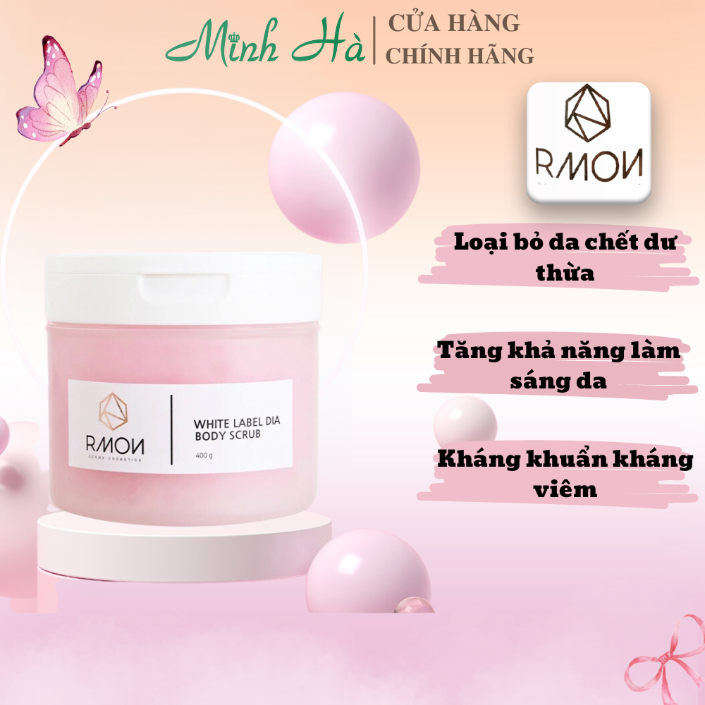 Tẩy Da Chết Body Muối Hồng RMON 400g