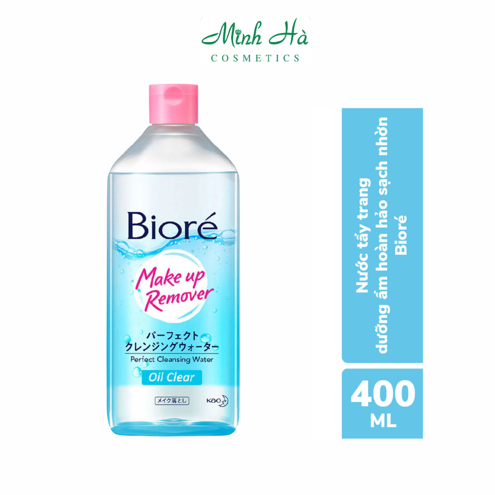 Nước tẩy trang Biore các màu dành cho từng loại da 400ml sạch nhờn và dưỡng ẩm