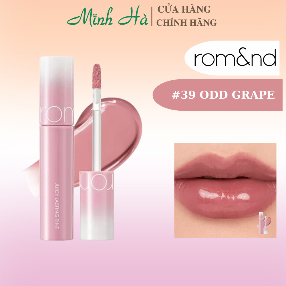 Son tint lì Romand Juicy Lasting Tint 5.5g độ bám màu cao lên màu đẹp