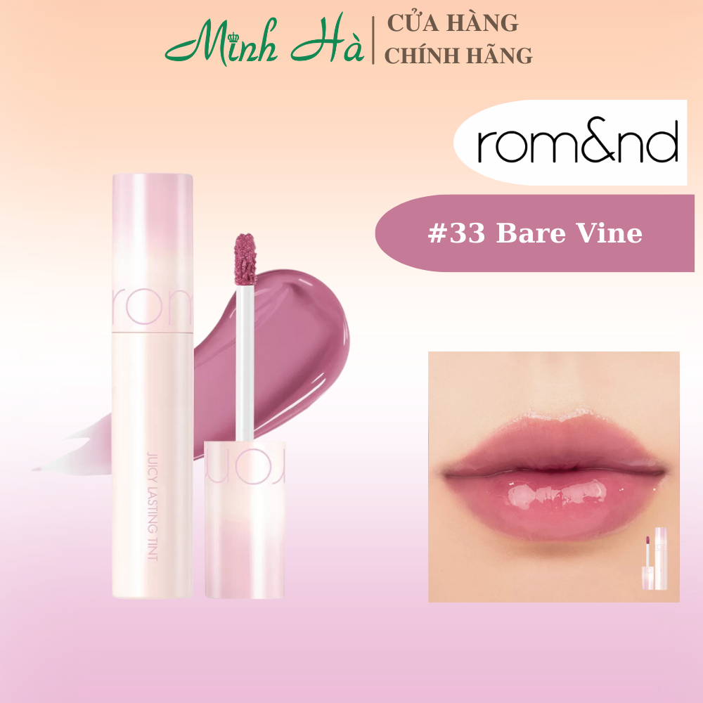 Son tint lì Romand Juicy Lasting Tint 5.5g độ bám màu cao lên màu đẹp