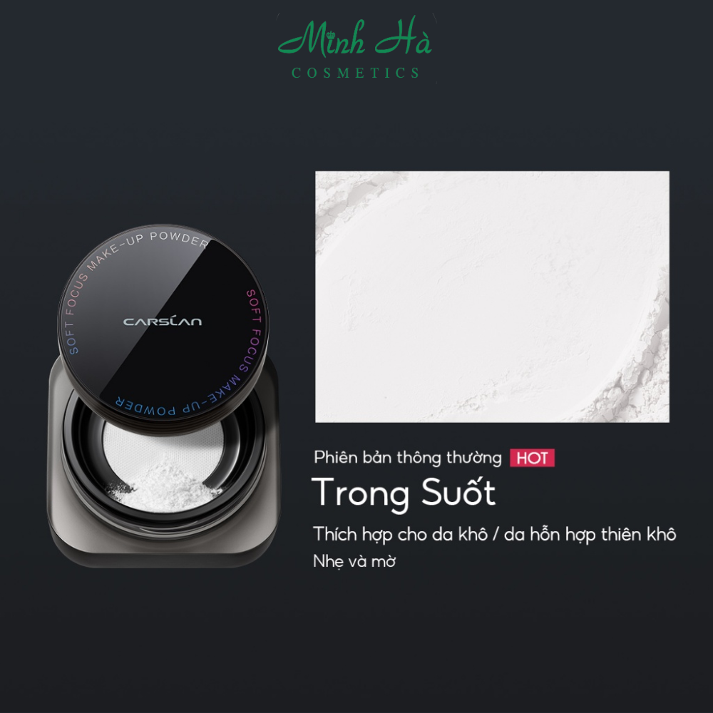 Phấn phủ bột Carslan Soft Focus Make-up Powder 8g kiềm dầu lâu trôi