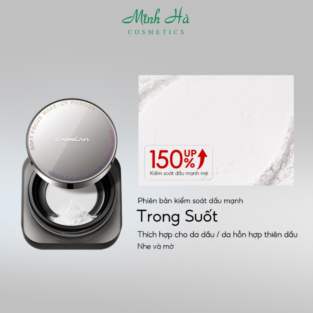 Phấn phủ bột Carslan Soft Focus Make-up Powder 8g kiềm dầu lâu trôi