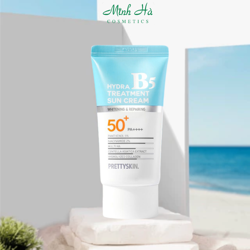 Kem chống nắng Prettyskin Hydra B5 50ml nâng tone dịu da kiềm dầu