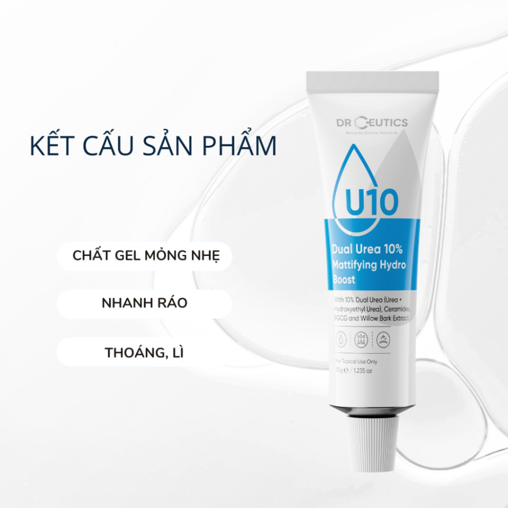 Gel dưỡng ẩm Drceutics Dual Urea Invisible Hydrating 50g cấp nước phục hồi
