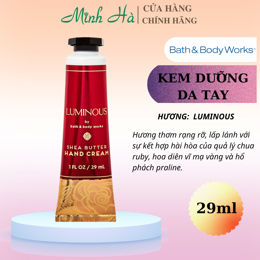 Kem dưỡng da tay Bath & Body Works 29ml dưỡng ẩm làm mềm da tay