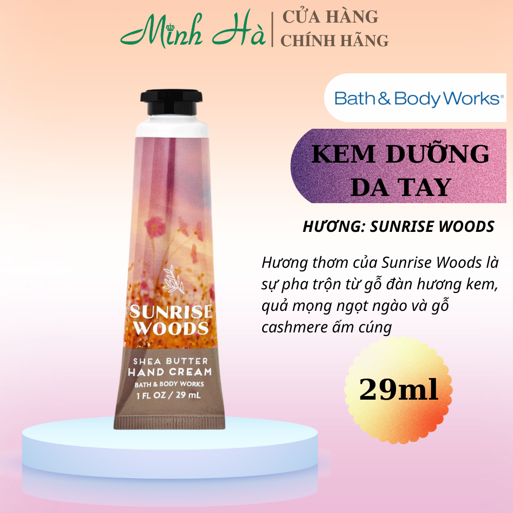 Kem dưỡng da tay Bath & Body Works 29ml dưỡng ẩm làm mềm da tay