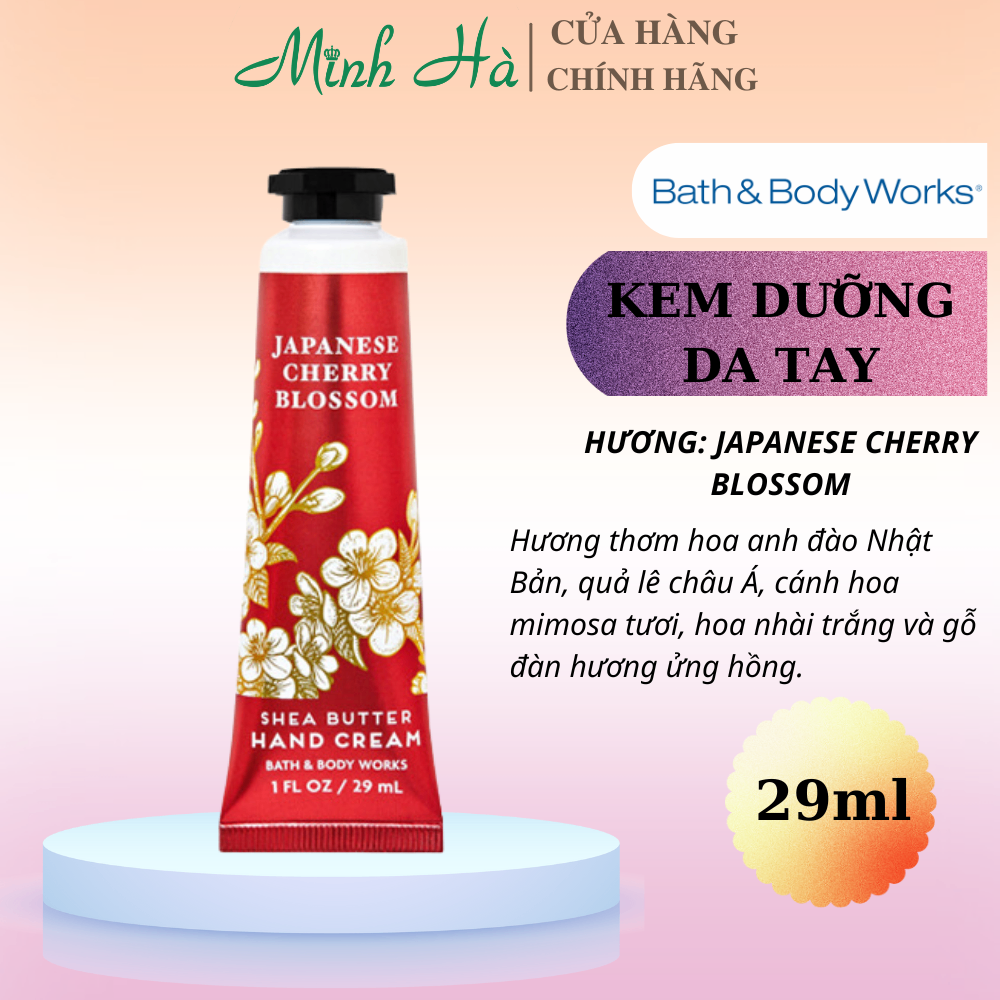 Kem dưỡng da tay Bath & Body Works 29ml dưỡng ẩm làm mềm da tay