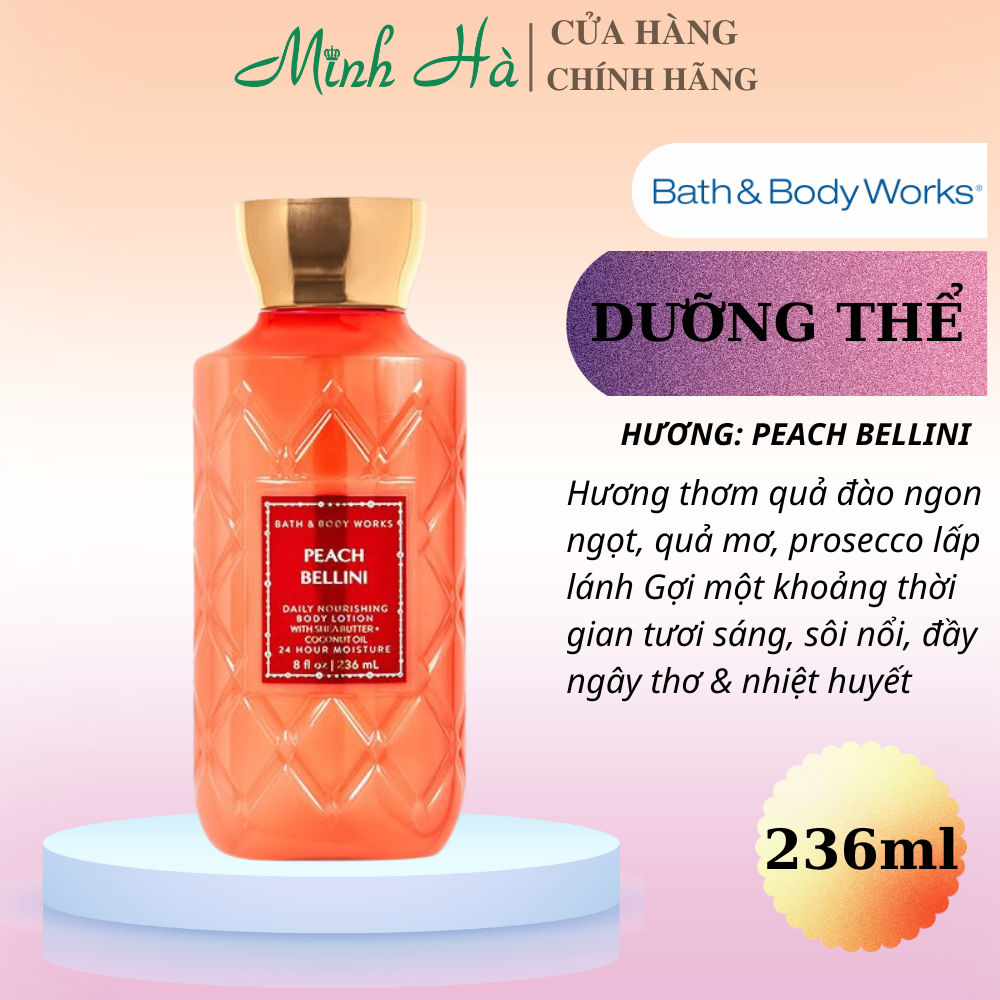Sữa dưỡng thể Bath & Body Works 236ml đa dạng mùi hương, dưỡng ẩm cho da
