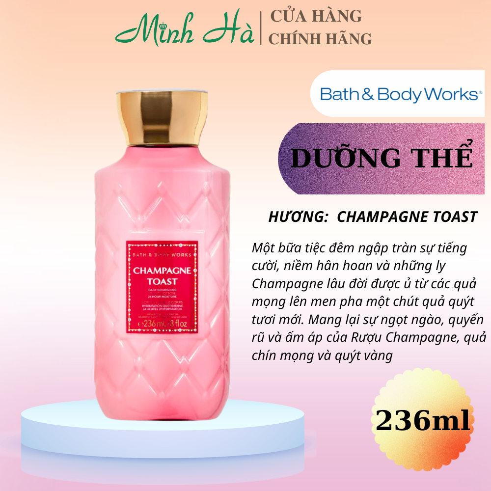 Sữa dưỡng thể Bath & Body Works 236ml đa dạng mùi hương, dưỡng ẩm cho da
