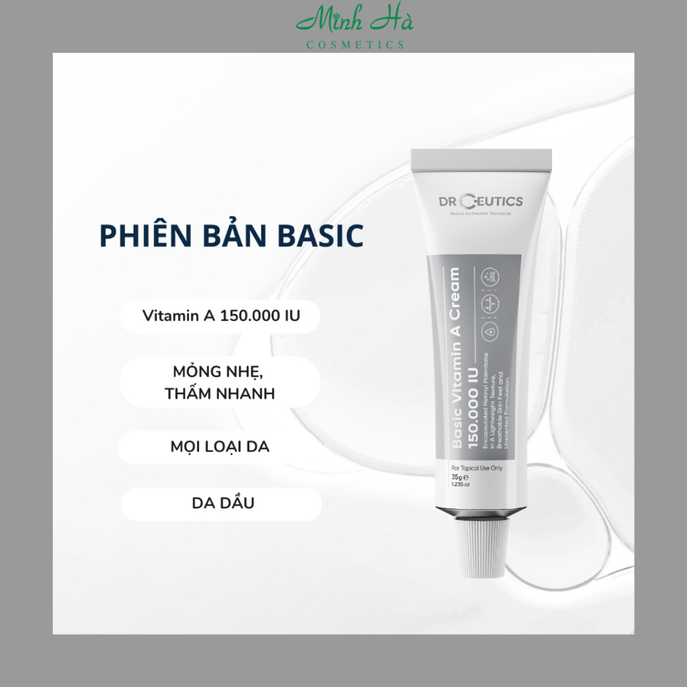 Kem dưỡng Drceutics Intensive Vitamin A Cream 35g dưỡng ẩm làm dịu da