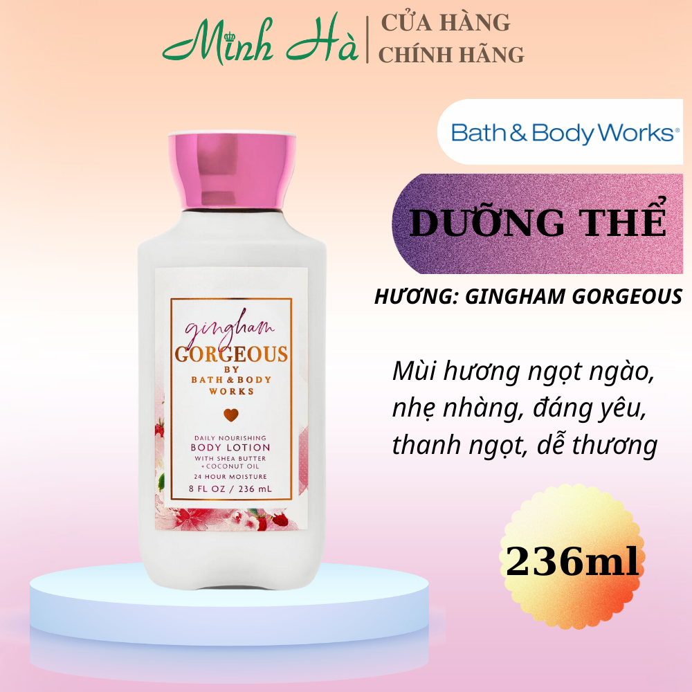 Sữa dưỡng thể Bath & Body Works 236ml đa dạng mùi hương, dưỡng ẩm cho da