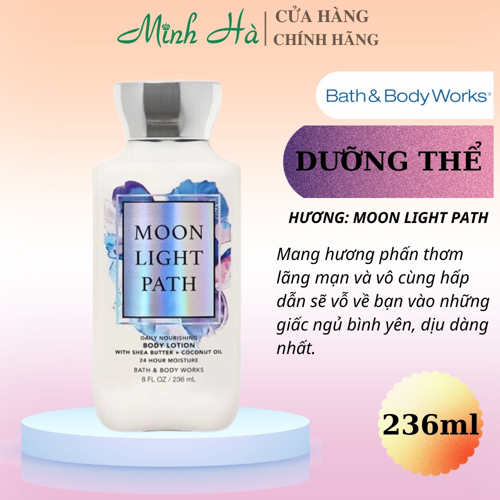 Sữa dưỡng thể Bath & Body Works 236ml đa dạng mùi hương, dưỡng ẩm cho da